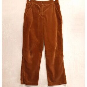 ASPESI Womans Wide Leg Corduroy Trousers Sz.42/Inseam 27"/Brown-Cotton-Pants